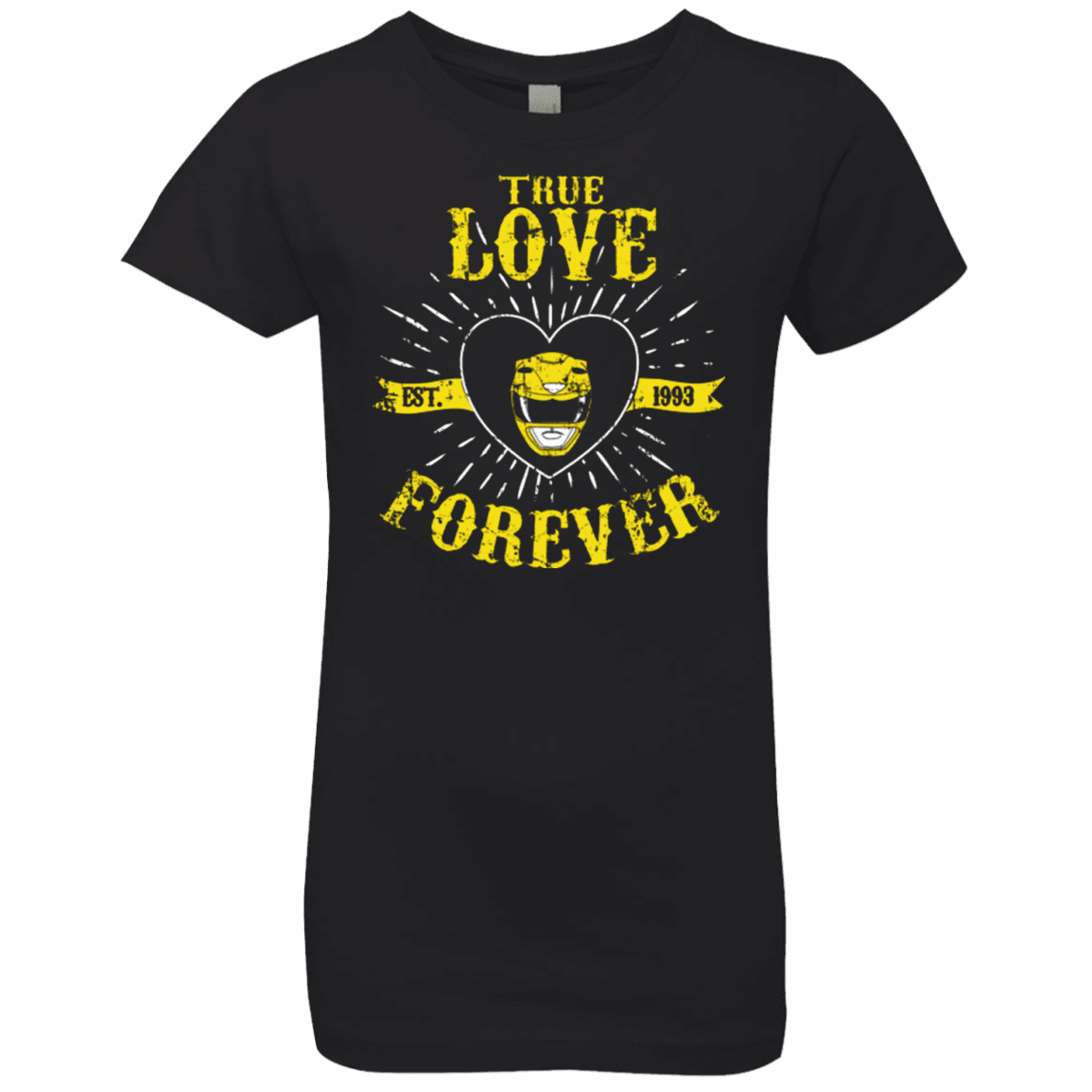 T-Shirts Black / YXS True Love Forever Yellow Girls Premium T-Shirt
