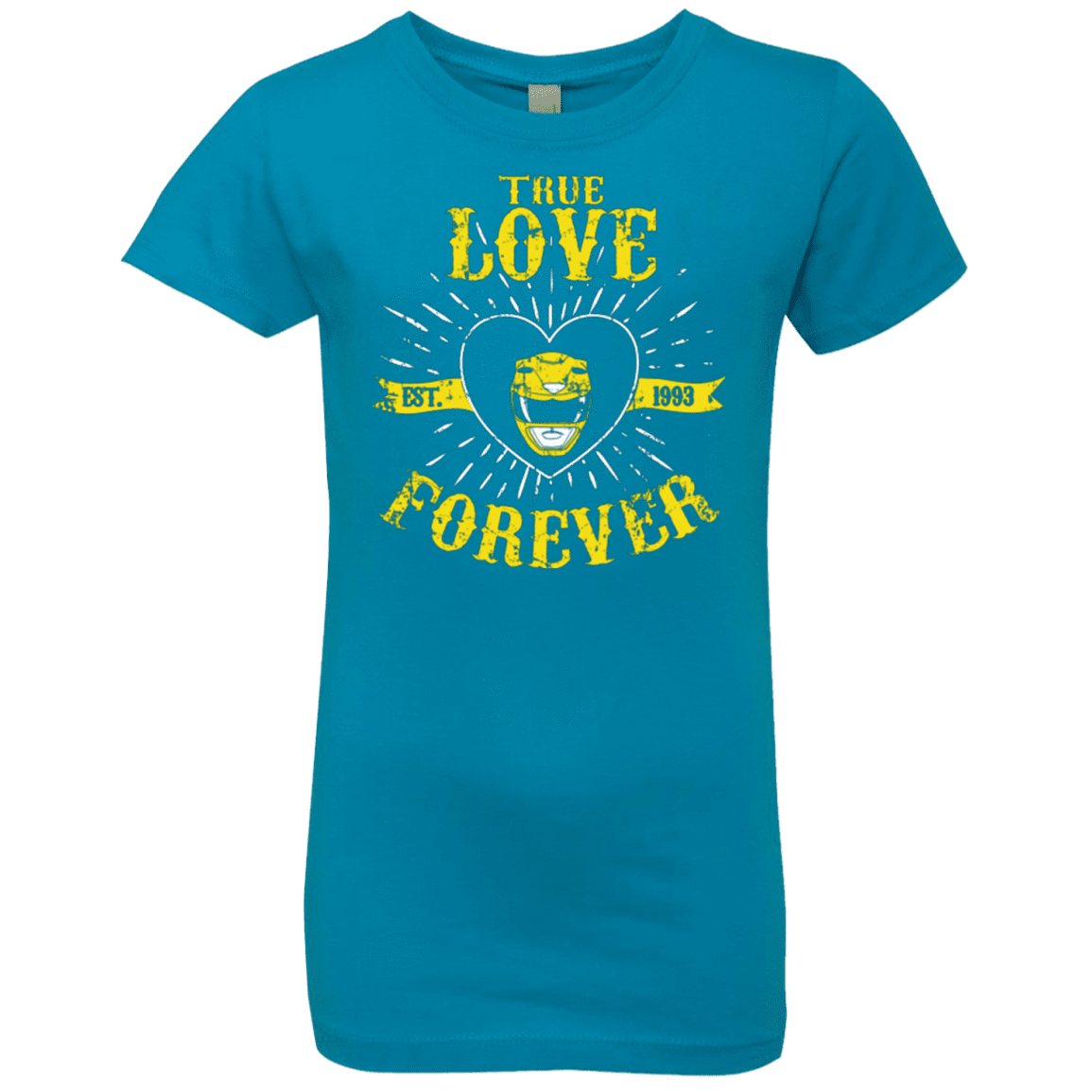 T-Shirts Turquoise / YXS True Love Forever Yellow Girls Premium T-Shirt