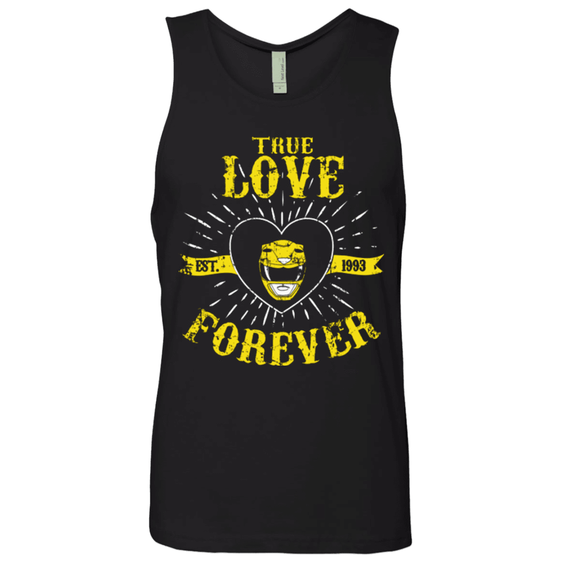 T-Shirts Black / Small True Love Forever Yellow Men's Premium Tank Top