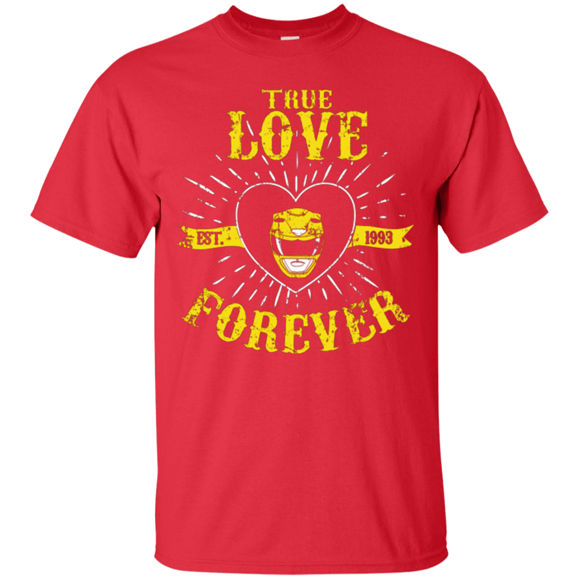 T-Shirts Red / Small True Love Forever Yellow T-Shirt