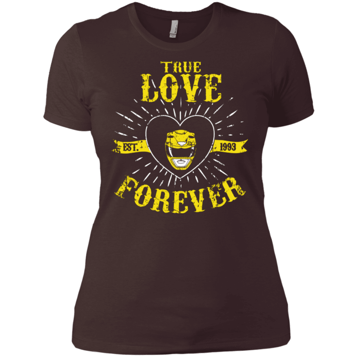 T-Shirts Dark Chocolate / X-Small True Love Forever Yellow Women's Premium T-Shirt