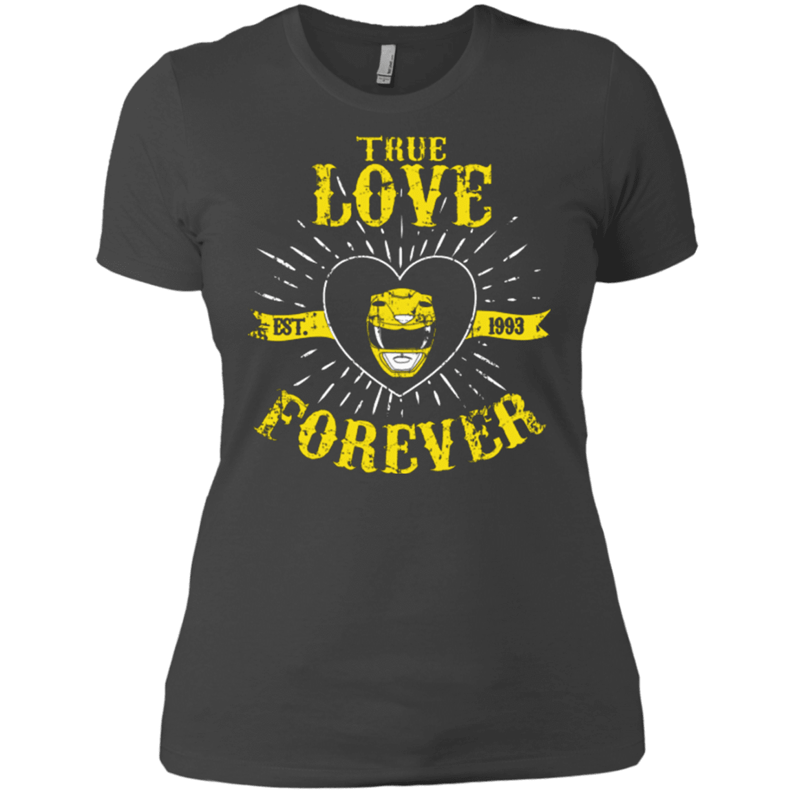 T-Shirts Heavy Metal / X-Small True Love Forever Yellow Women's Premium T-Shirt