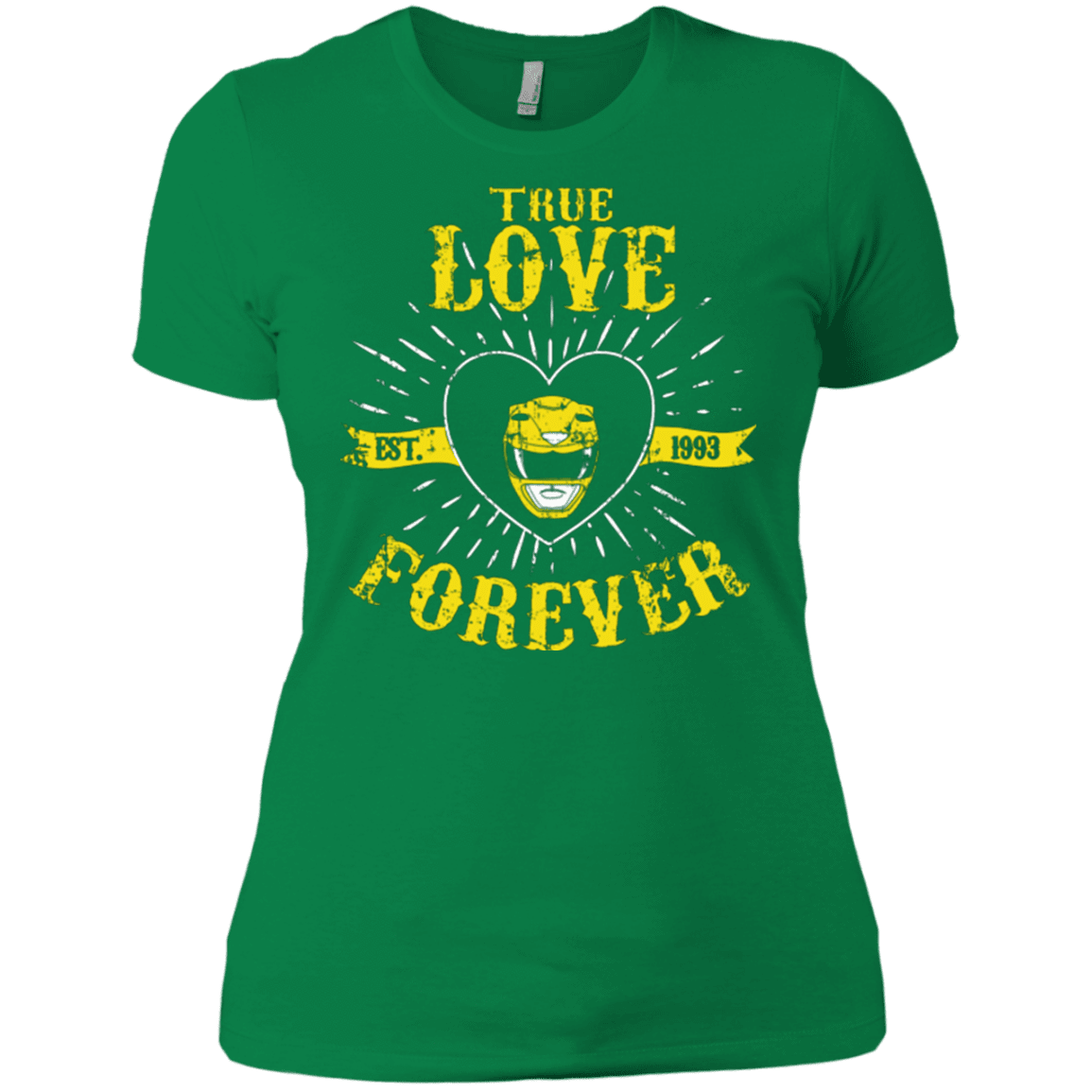 T-Shirts Kelly Green / X-Small True Love Forever Yellow Women's Premium T-Shirt