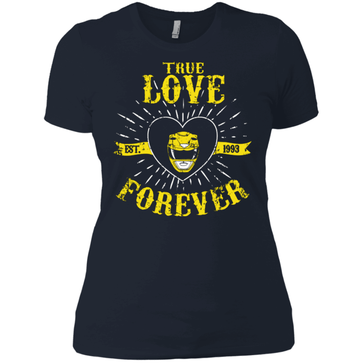 T-Shirts Midnight Navy / X-Small True Love Forever Yellow Women's Premium T-Shirt