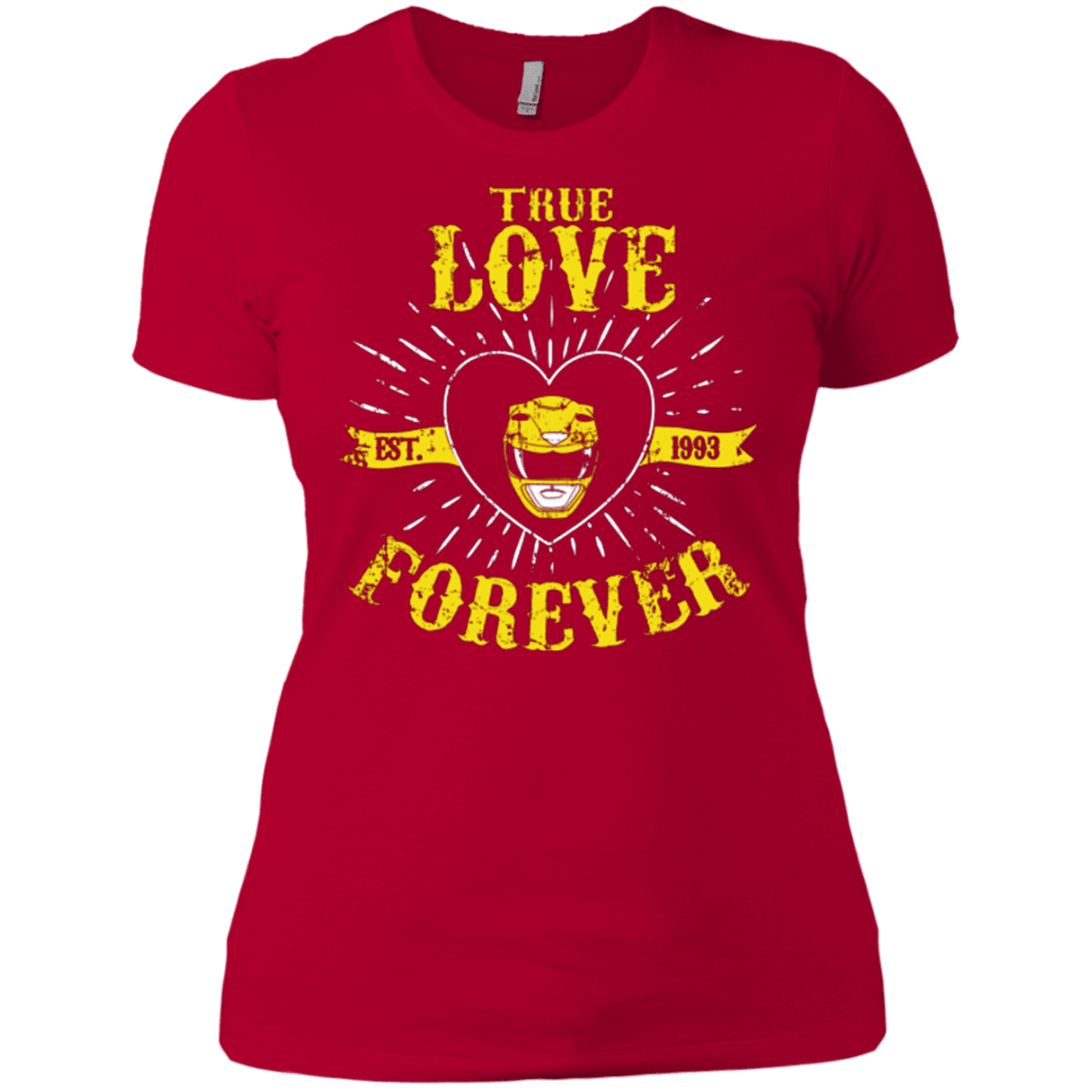 T-Shirts Red / X-Small True Love Forever Yellow Women's Premium T-Shirt