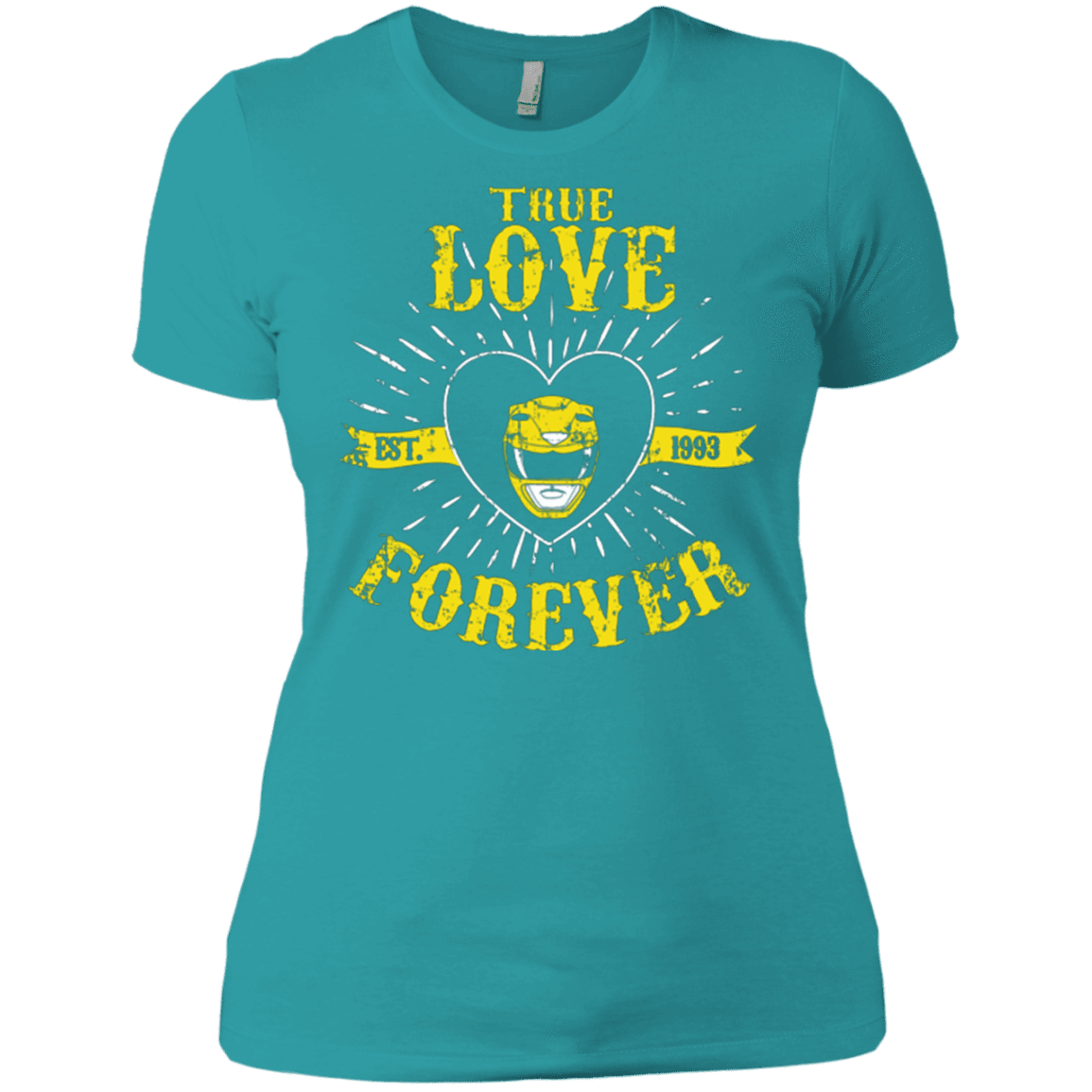 T-Shirts Tahiti Blue / X-Small True Love Forever Yellow Women's Premium T-Shirt