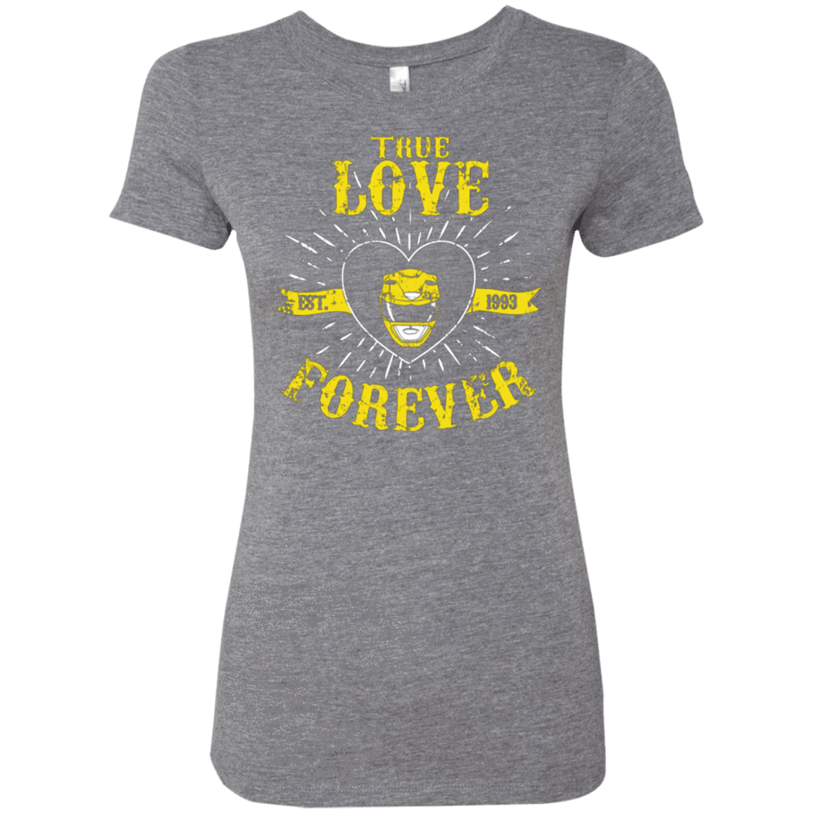 T-Shirts Premium Heather / Small True Love Forever Yellow Women's Triblend T-Shirt