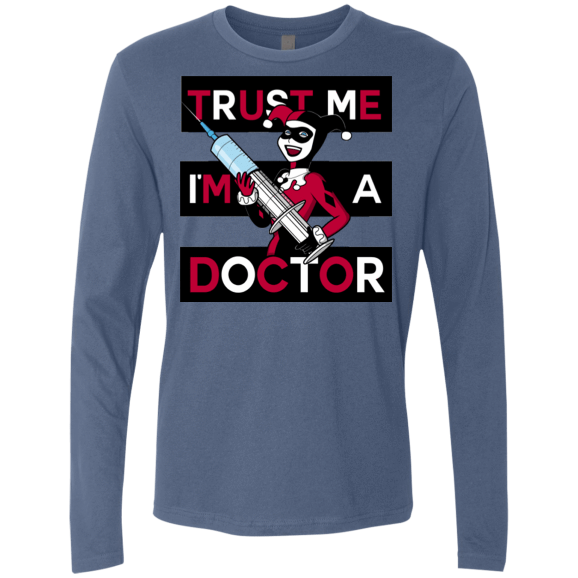 T-Shirts Indigo / Small Trust me! Men's Premium Long Sleeve