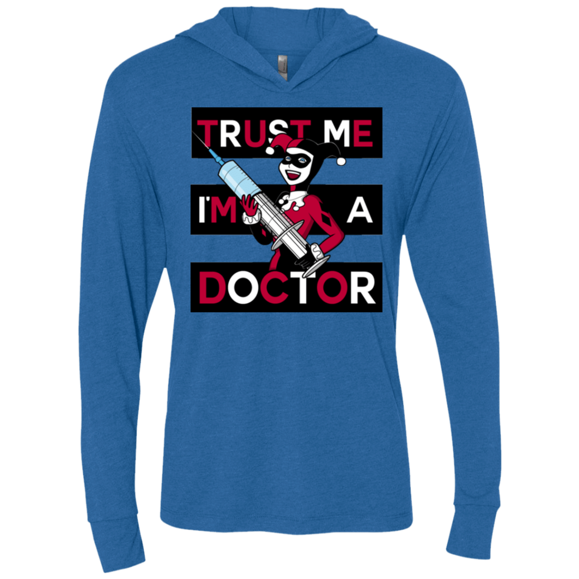 T-Shirts Vintage Royal / X-Small Trust me! Triblend Long Sleeve Hoodie Tee