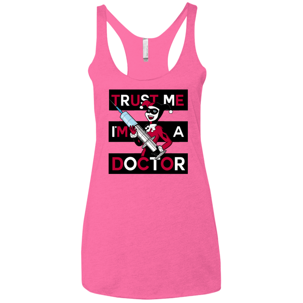 T-Shirts Vintage Pink / X-Small Trust me! Women's Triblend Racerback Tank