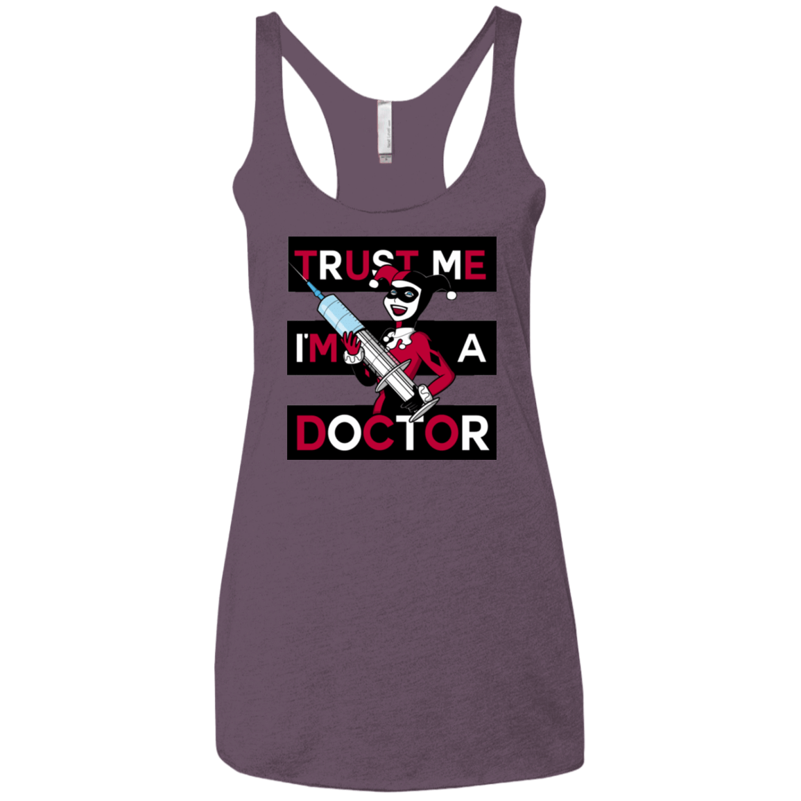 T-Shirts Vintage Purple / X-Small Trust me! Women's Triblend Racerback Tank