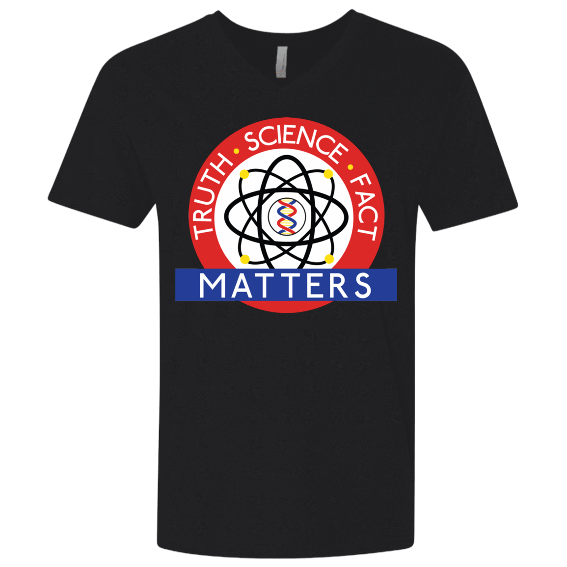 T-Shirts Black / X-Small Truth Science Fact Men's Premium V-Neck