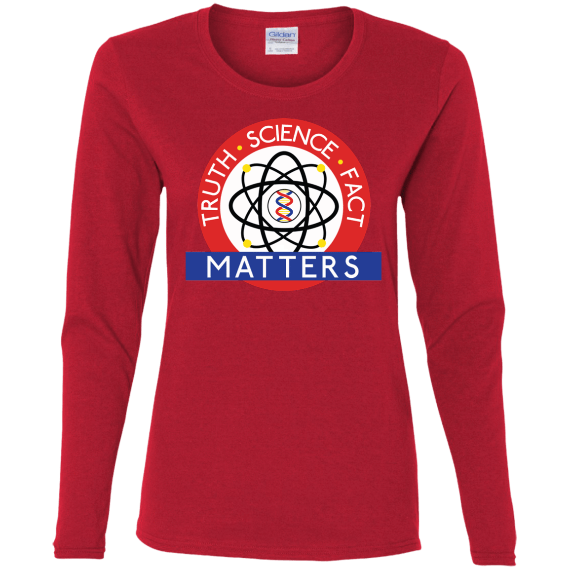 T-Shirts Red / S Truth Science Fact Women's Long Sleeve T-Shirt
