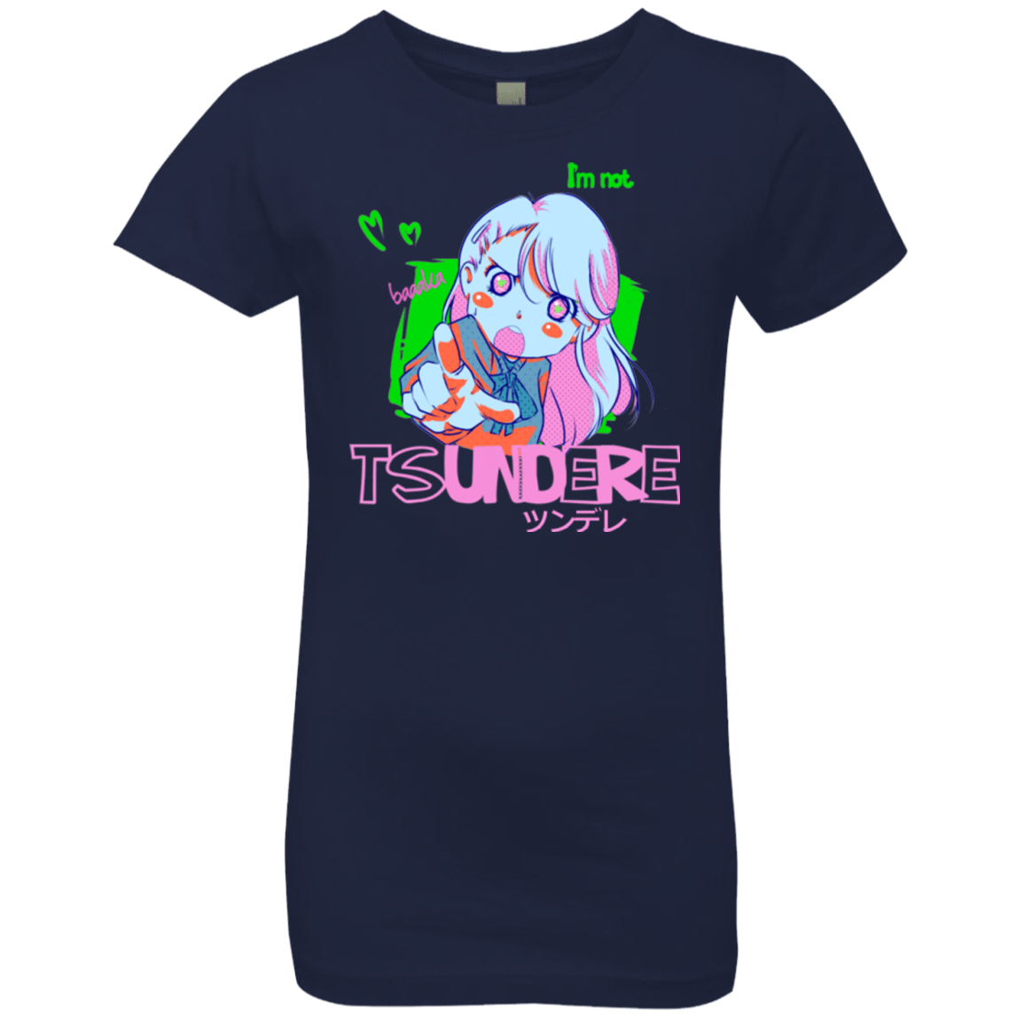 T-Shirts Midnight Navy / YXS Tsundere Girls Premium T-Shirt