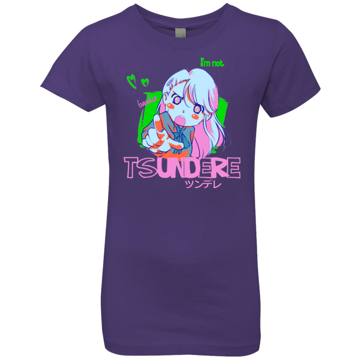 T-Shirts Purple Rush / YXS Tsundere Girls Premium T-Shirt