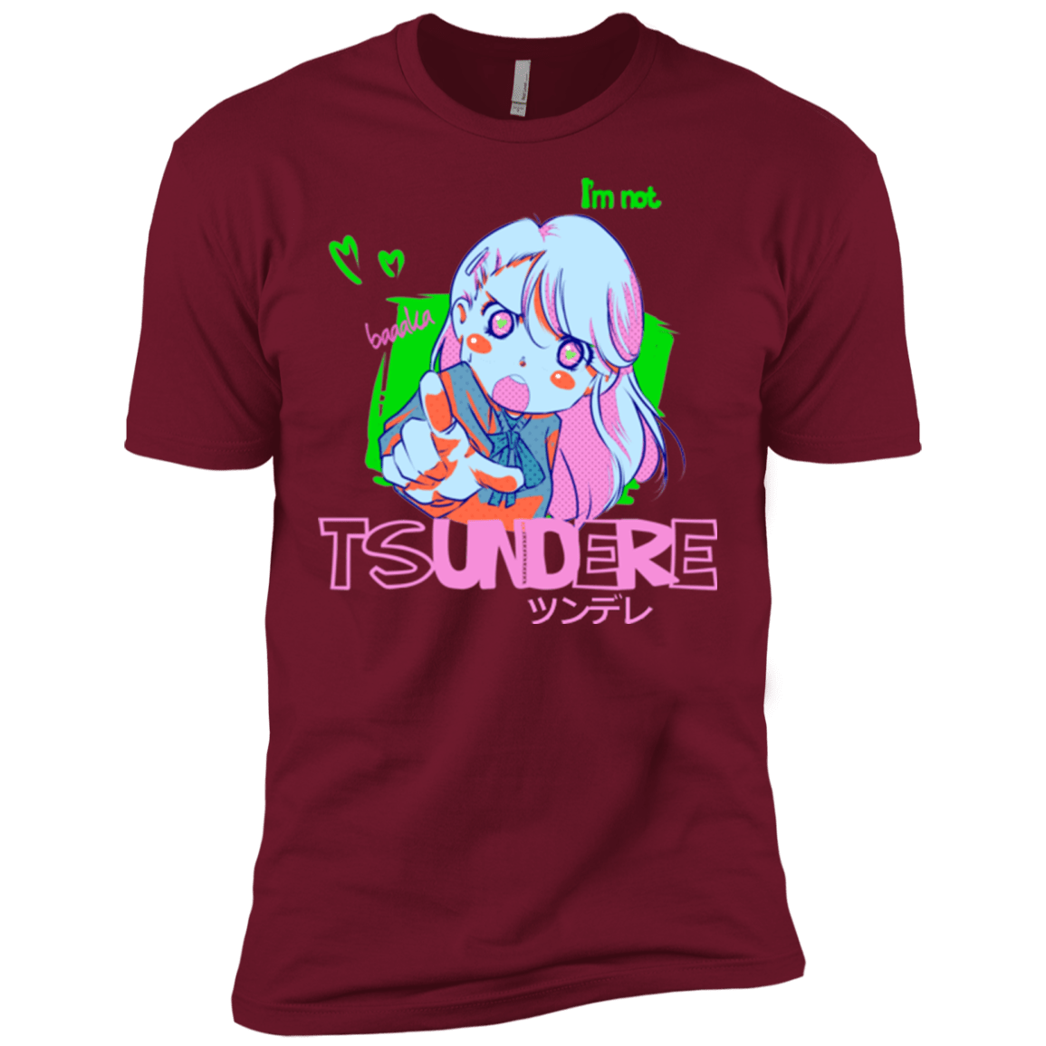 T-Shirts Cardinal / X-Small Tsundere Men's Premium T-Shirt