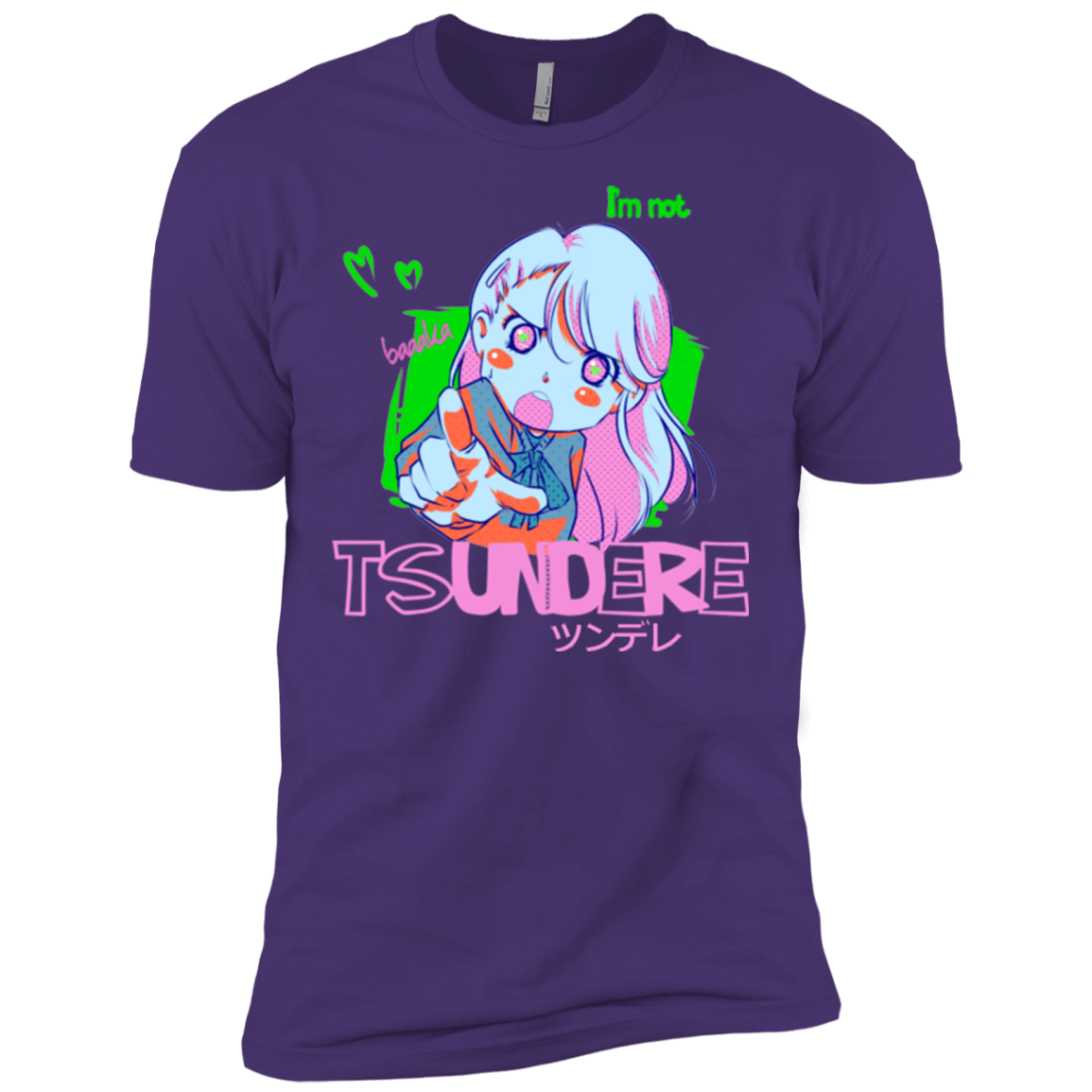 T-Shirts Purple / X-Small Tsundere Men's Premium T-Shirt
