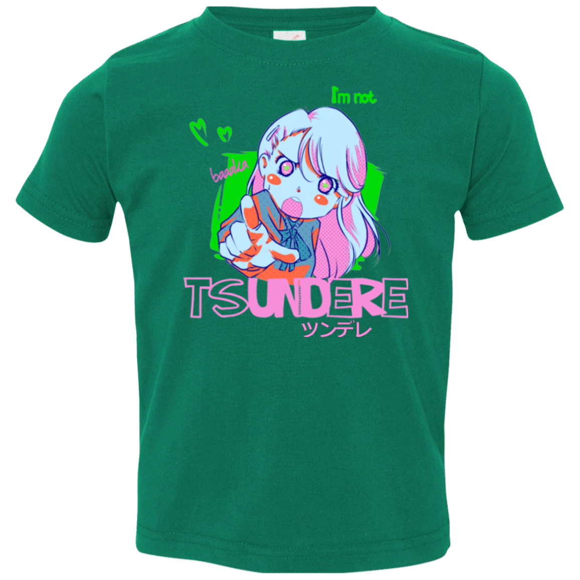 T-Shirts Kelly / 2T Tsundere Toddler Premium T-Shirt