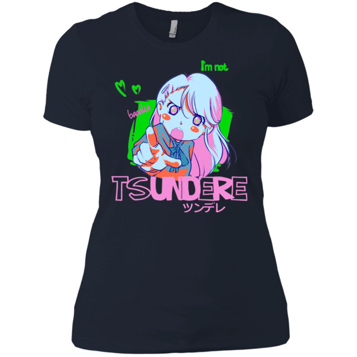 T-Shirts Midnight Navy / X-Small Tsundere Women's Premium T-Shirt