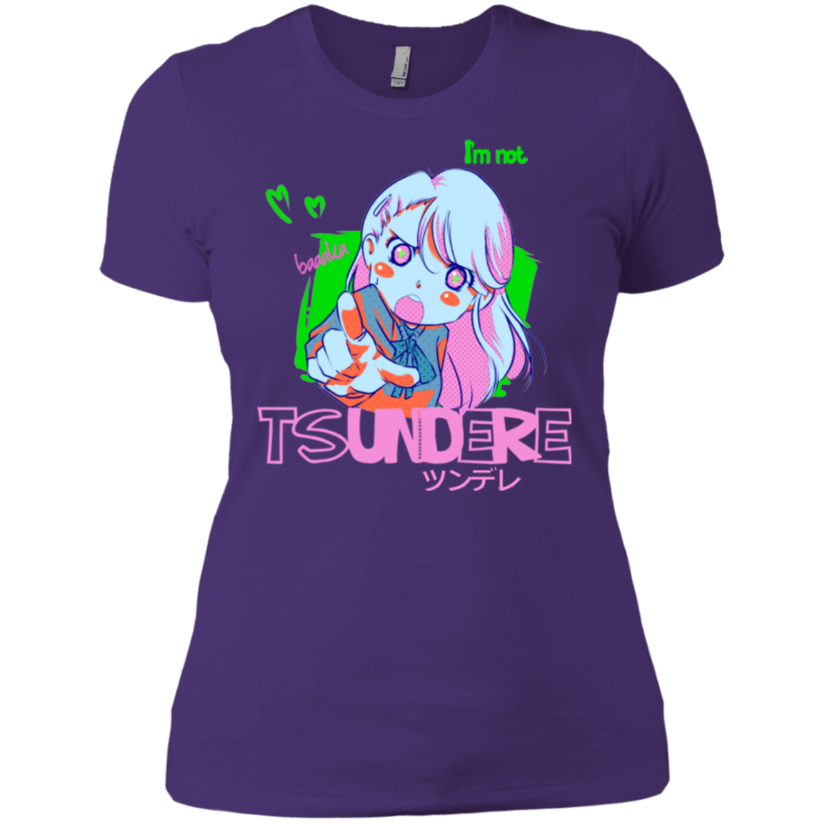 T-Shirts Purple / X-Small Tsundere Women's Premium T-Shirt