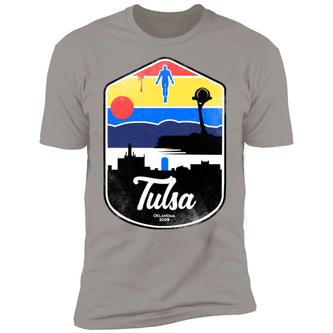 T-Shirts Light Grey / S Tulsa OK Men's Premium T-Shirt