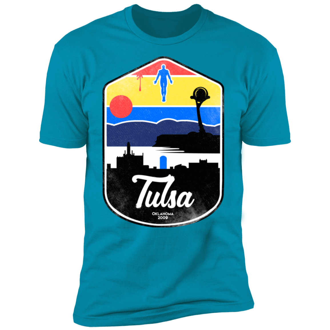 T-Shirts Turquoise / S Tulsa OK Men's Premium T-Shirt