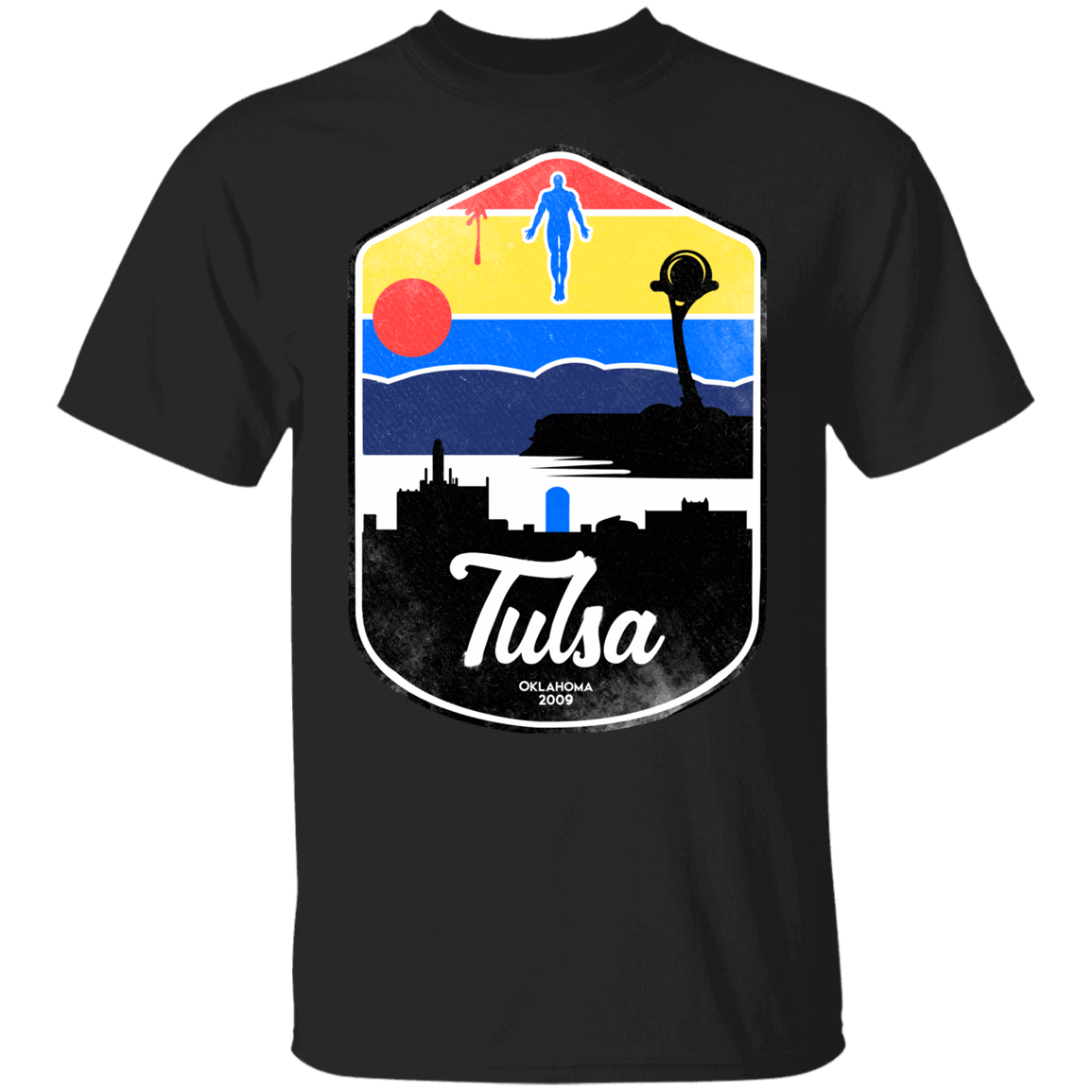 T-Shirts Black / YXS Tulsa OK Youth T-Shirt