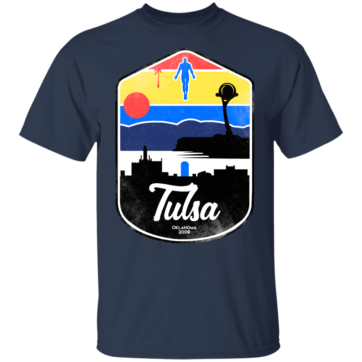 T-Shirts Navy / YXS Tulsa OK Youth T-Shirt