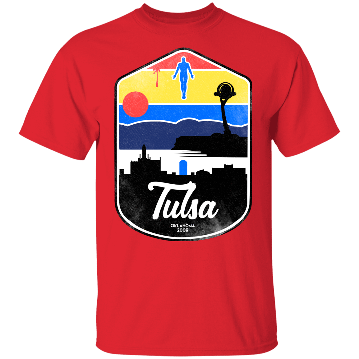 T-Shirts Red / YXS Tulsa OK Youth T-Shirt