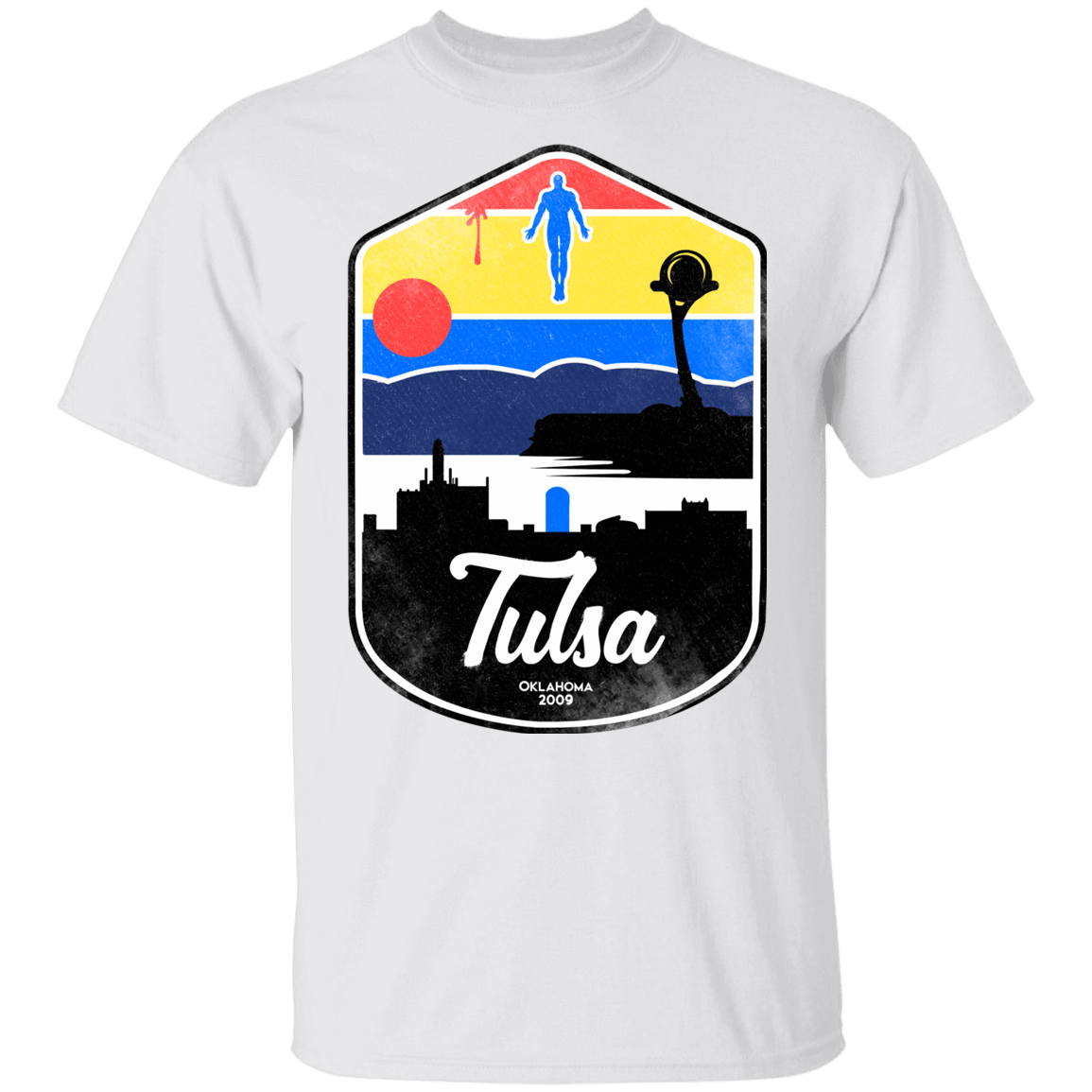 T-Shirts White / YXS Tulsa OK Youth T-Shirt