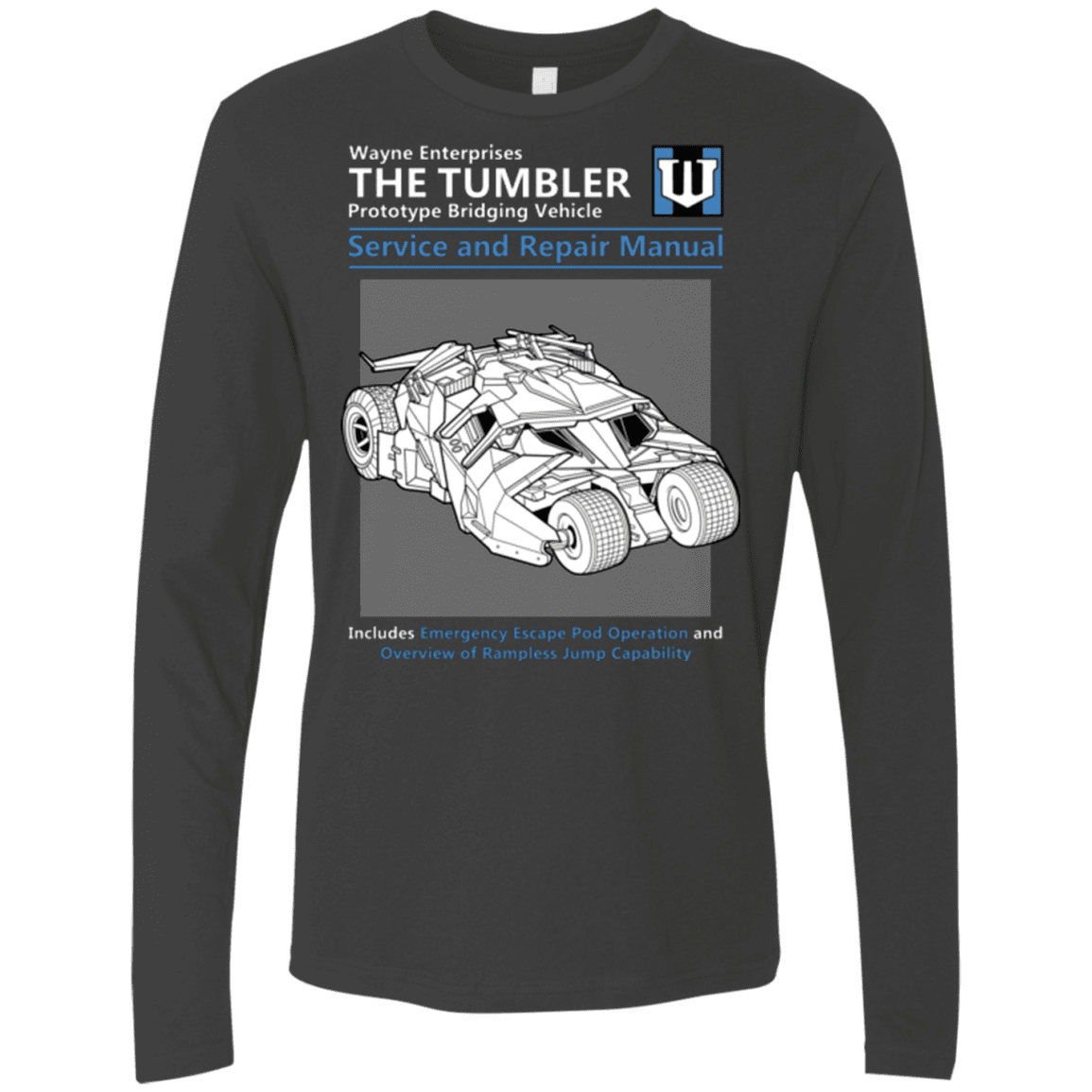 T-Shirts Heavy Metal / Small TUMBLER SERVICE AND REPAIR MANUAL Men's Premium Long Sleeve