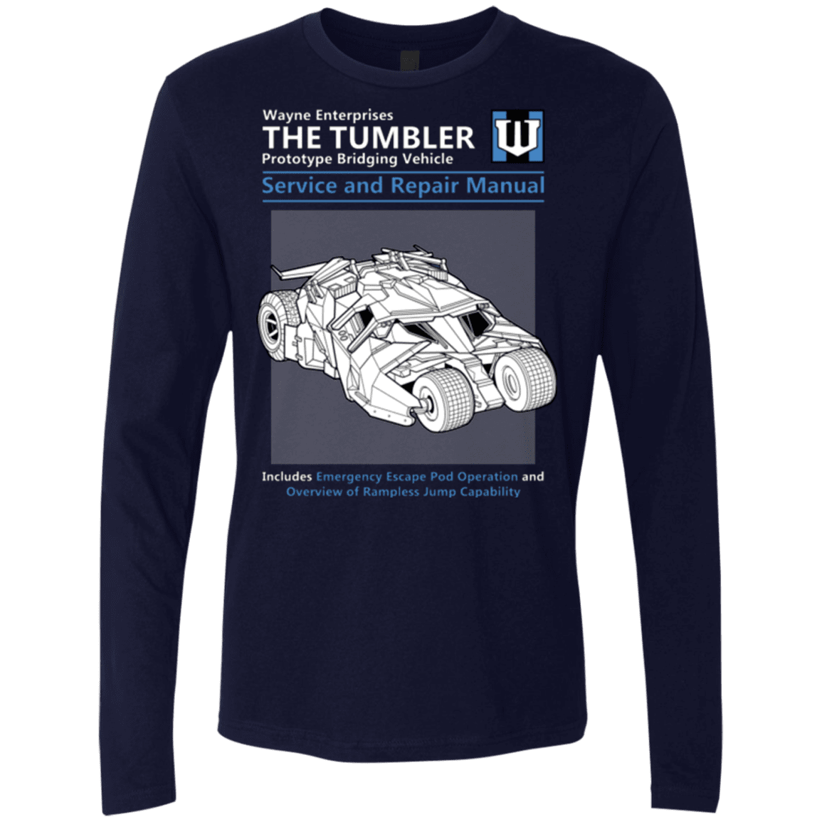 T-Shirts Midnight Navy / Small TUMBLER SERVICE AND REPAIR MANUAL Men's Premium Long Sleeve