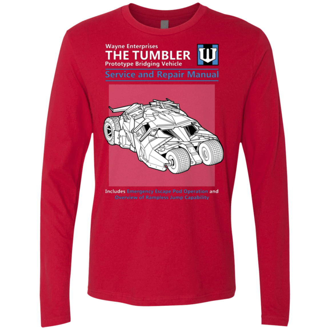 T-Shirts Red / Small TUMBLER SERVICE AND REPAIR MANUAL Men's Premium Long Sleeve