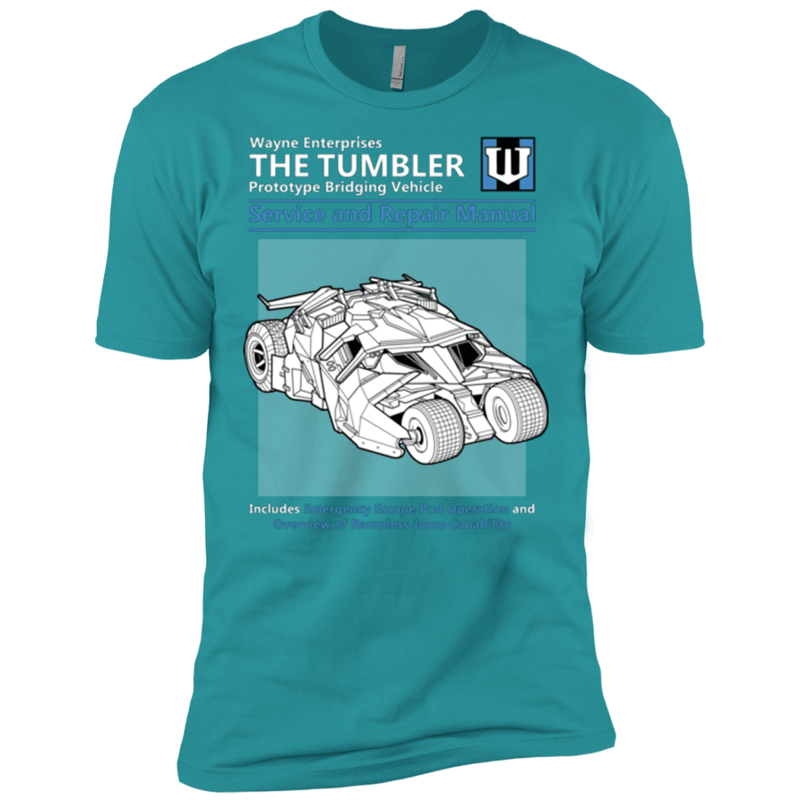 T-Shirts Tahiti Blue / X-Small TUMBLER SERVICE AND REPAIR MANUAL Men's Premium T-Shirt