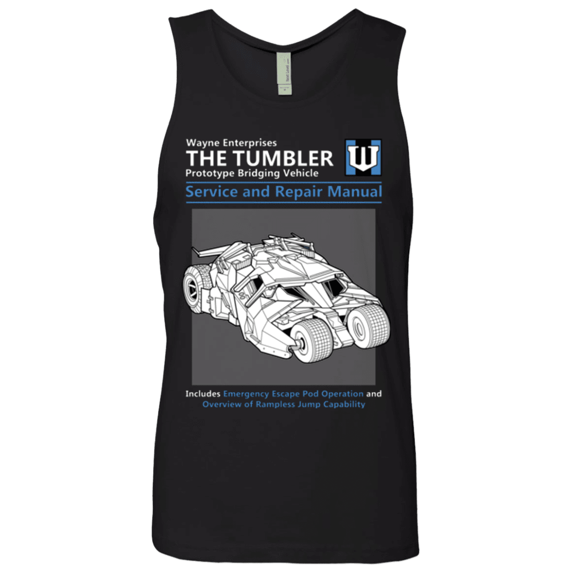 T-Shirts Black / Small TUMBLER SERVICE AND REPAIR MANUAL Men's Premium Tank Top