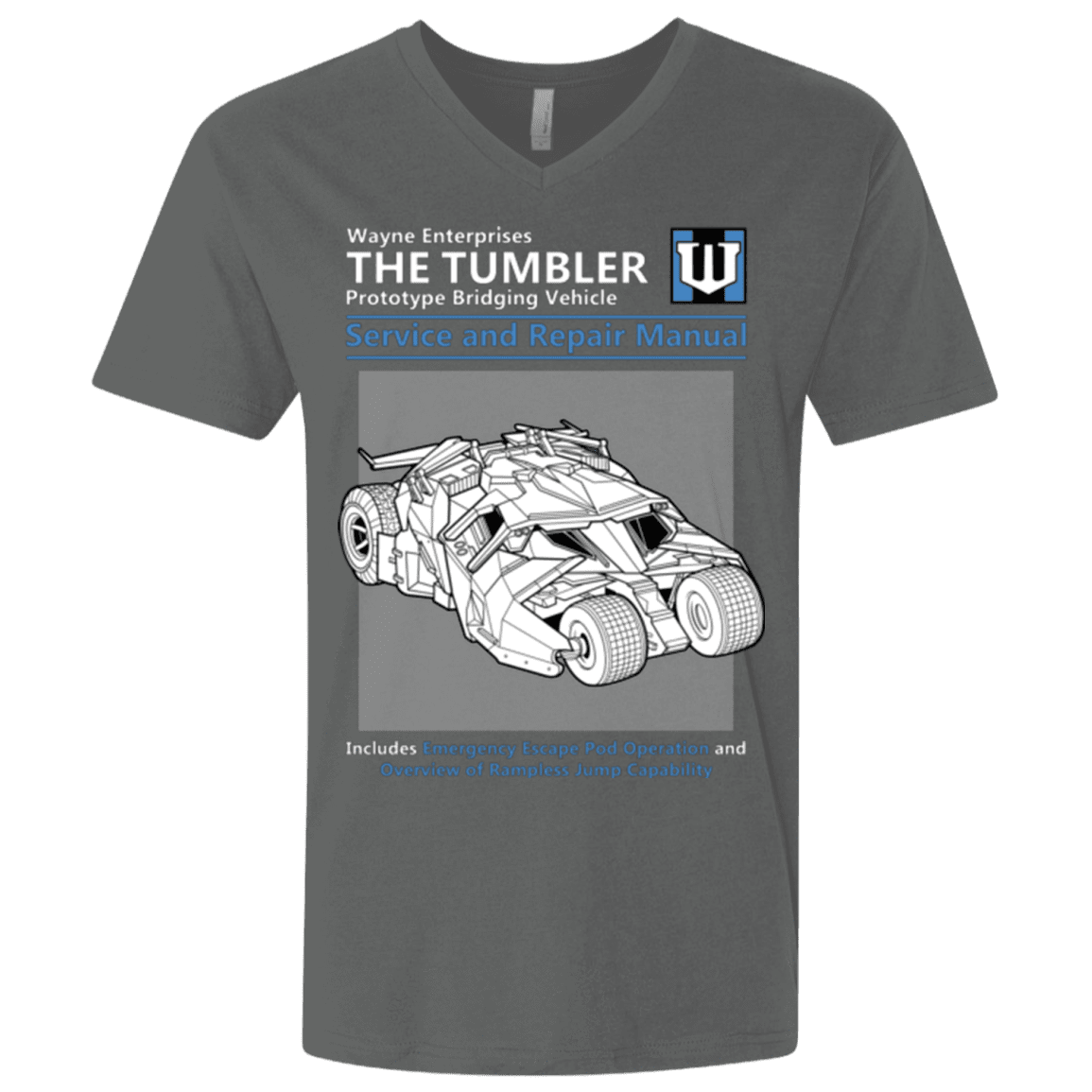 T-Shirts Heavy Metal / X-Small TUMBLER SERVICE AND REPAIR MANUAL Men's Premium V-Neck