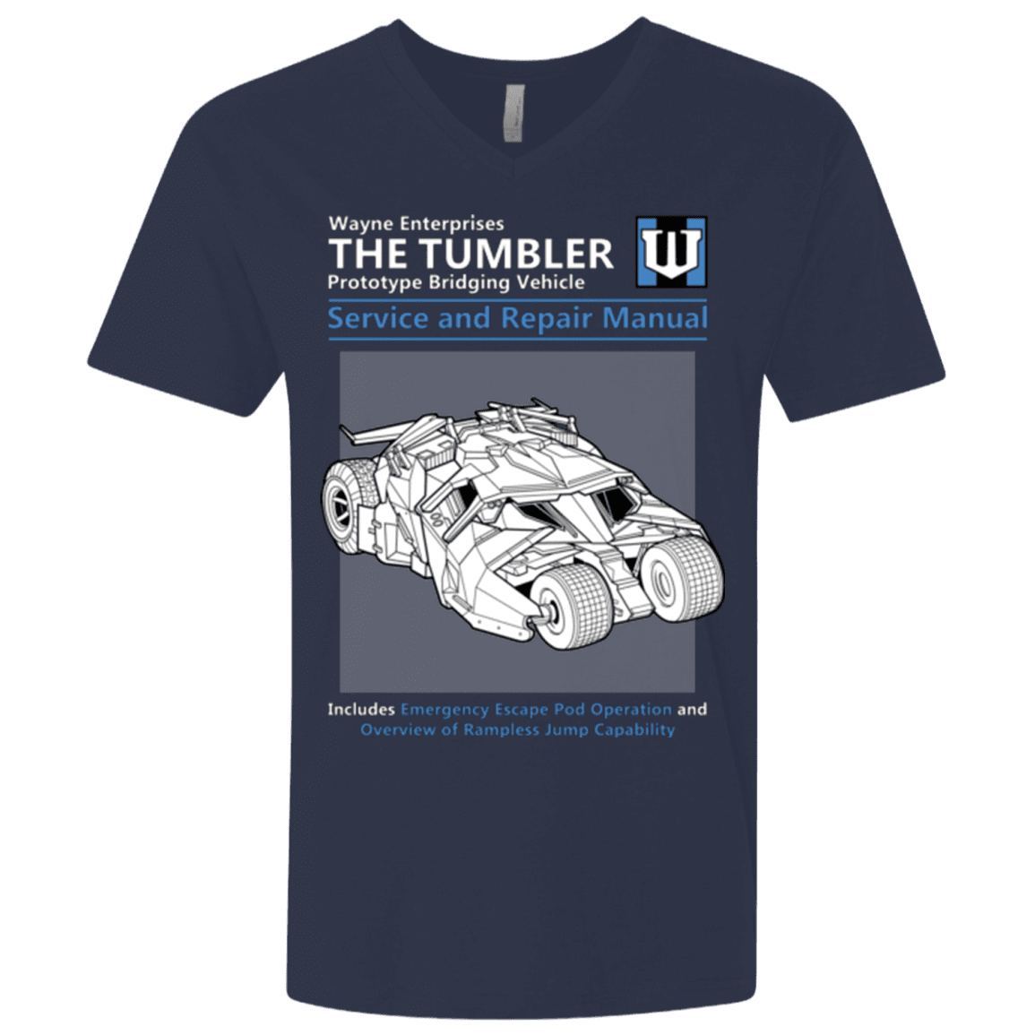 T-Shirts Midnight Navy / X-Small TUMBLER SERVICE AND REPAIR MANUAL Men's Premium V-Neck