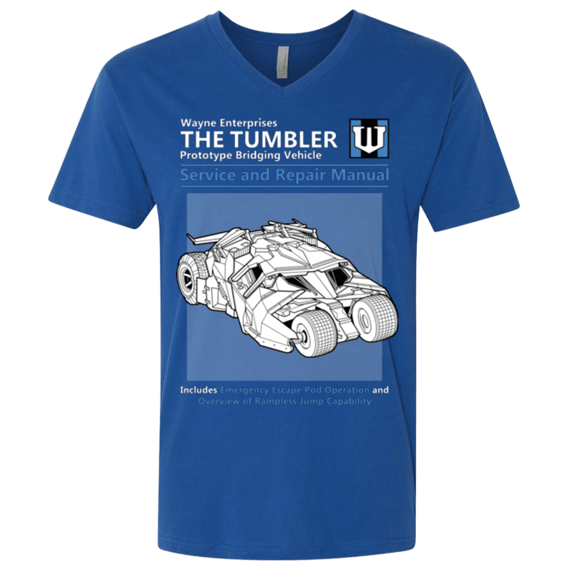 T-Shirts Royal / X-Small TUMBLER SERVICE AND REPAIR MANUAL Men's Premium V-Neck