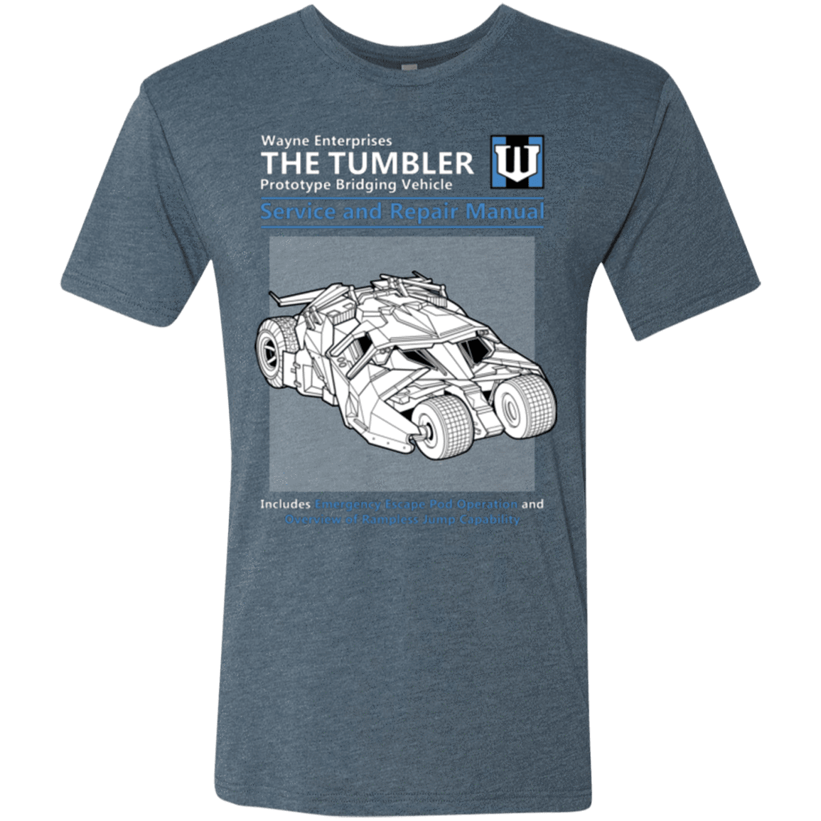 T-Shirts Indigo / Small TUMBLER SERVICE AND REPAIR MANUAL Men's Triblend T-Shirt