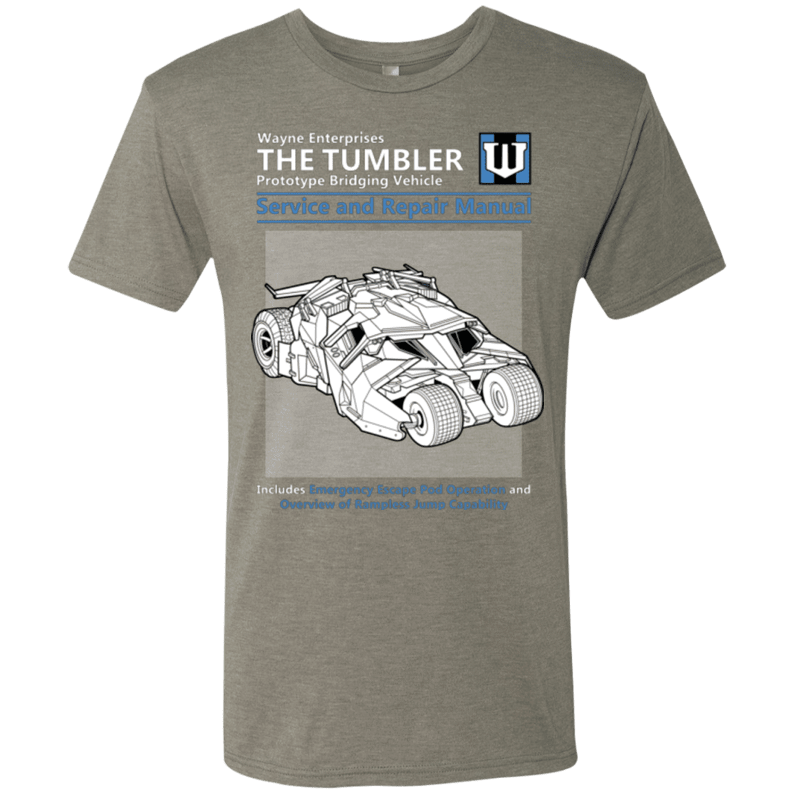T-Shirts Venetian Grey / Small TUMBLER SERVICE AND REPAIR MANUAL Men's Triblend T-Shirt