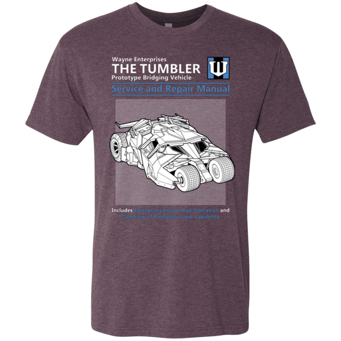 T-Shirts Vintage Purple / Small TUMBLER SERVICE AND REPAIR MANUAL Men's Triblend T-Shirt
