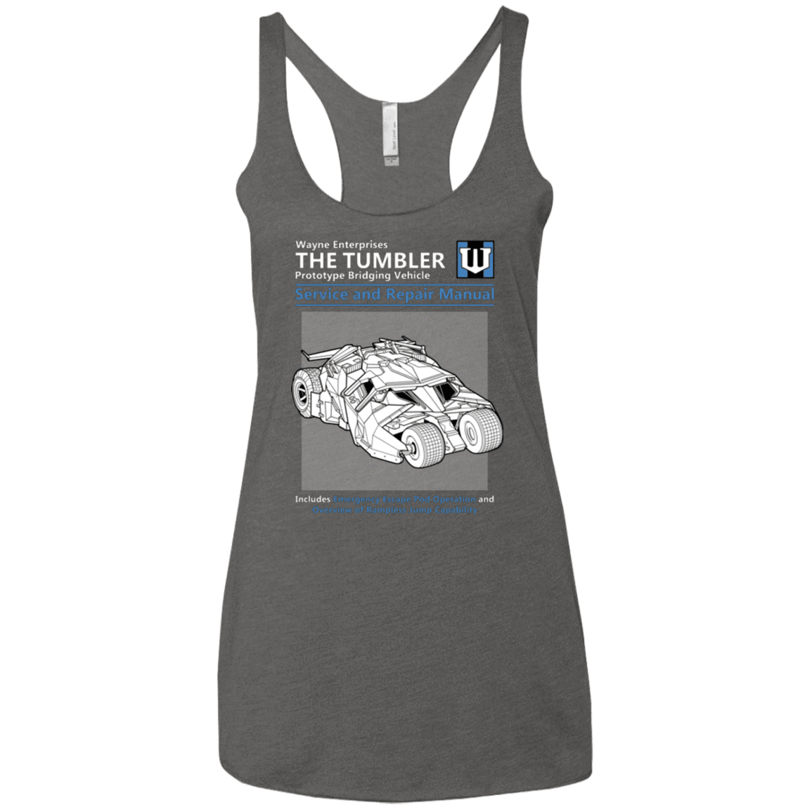 T-Shirts Premium Heather / X-Small TUMBLER SERVICE AND REPAIR MANUAL Women's Triblend Racerback Tank