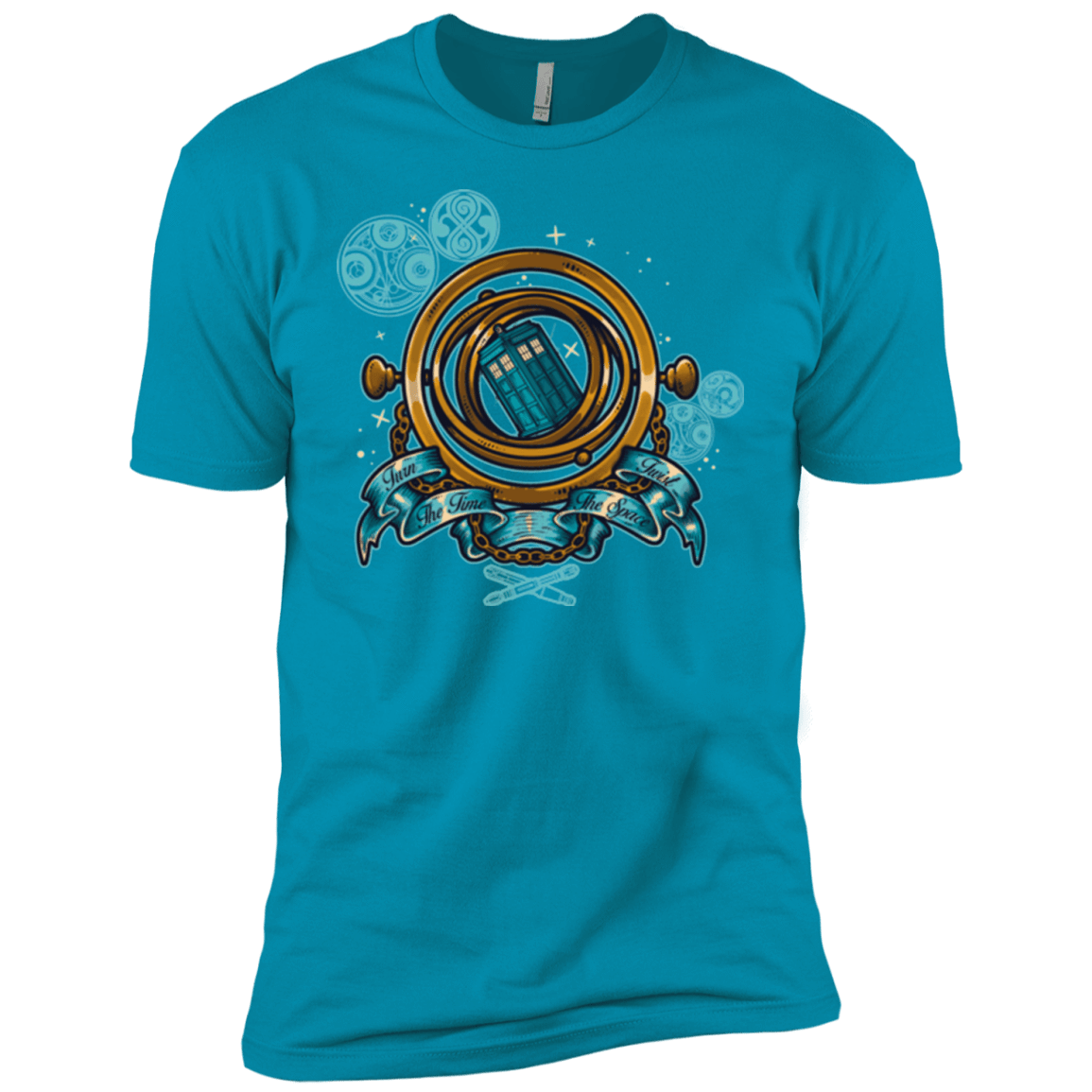 T-Shirts Turquoise / YXS TURN THE TIME TWIST THE SPACE Boys Premium T-Shirt