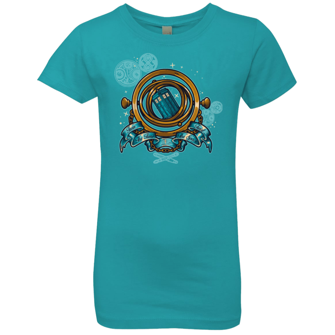 T-Shirts Tahiti Blue / YXS TURN THE TIME TWIST THE SPACE Girls Premium T-Shirt