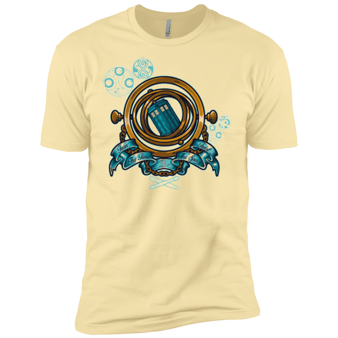 T-Shirts Banana Cream / X-Small TURN THE TIME TWIST THE SPACE Men's Premium T-Shirt