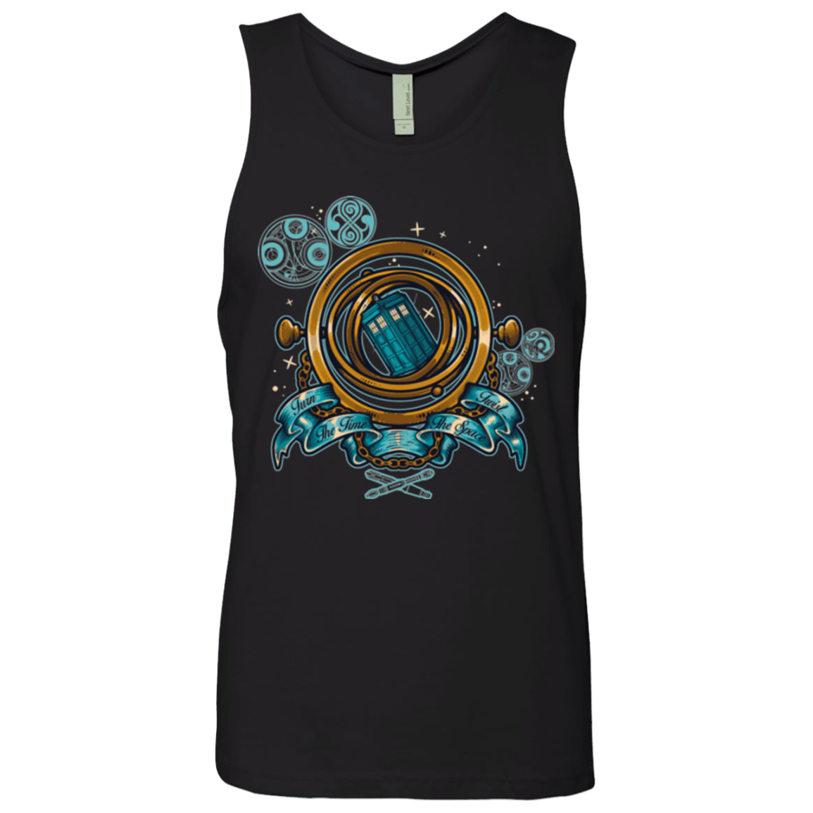 T-Shirts Black / Small TURN THE TIME TWIST THE SPACE Men's Premium Tank Top