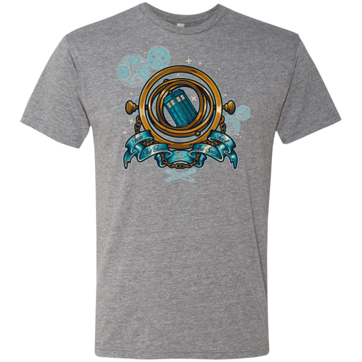 T-Shirts Premium Heather / Small TURN THE TIME TWIST THE SPACE Men's Triblend T-Shirt
