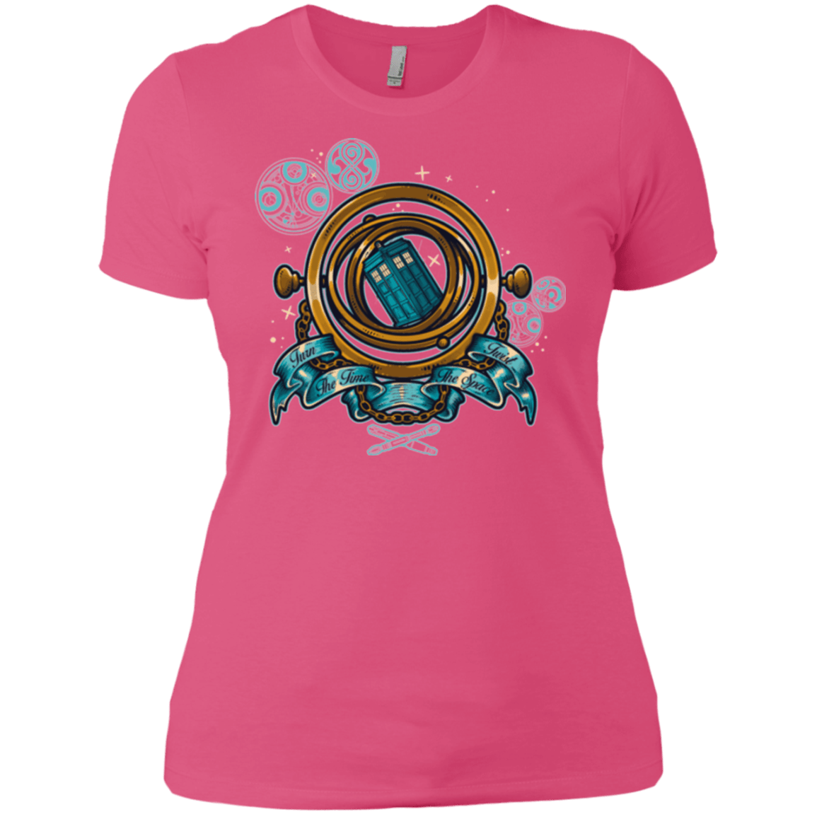 T-Shirts Hot Pink / X-Small TURN THE TIME TWIST THE SPACE Women's Premium T-Shirt