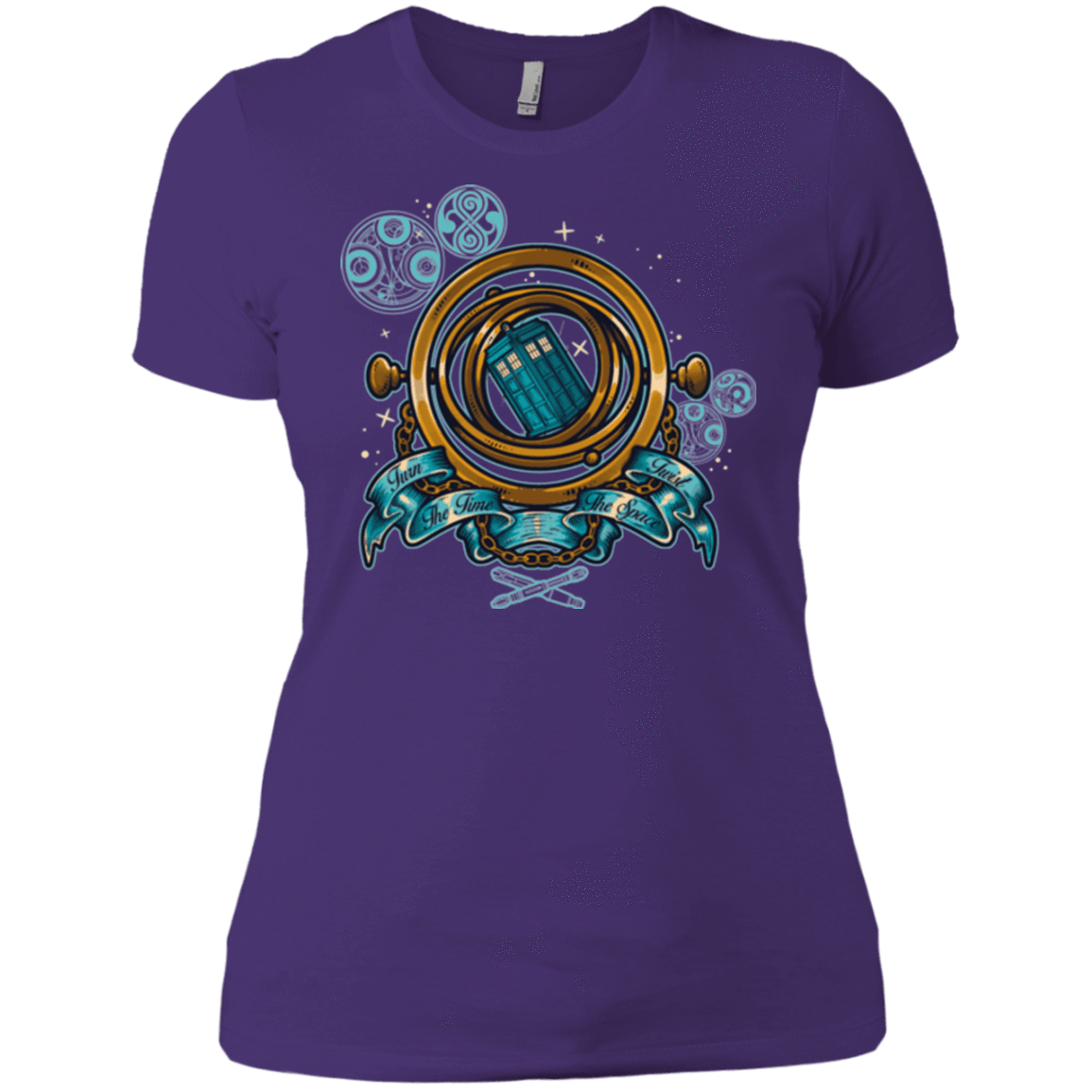 T-Shirts Purple / X-Small TURN THE TIME TWIST THE SPACE Women's Premium T-Shirt