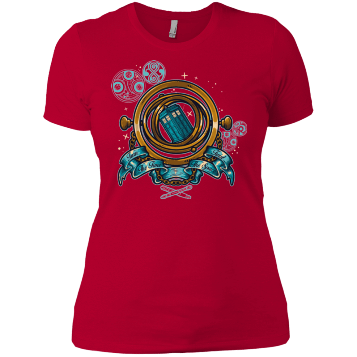 T-Shirts Red / X-Small TURN THE TIME TWIST THE SPACE Women's Premium T-Shirt